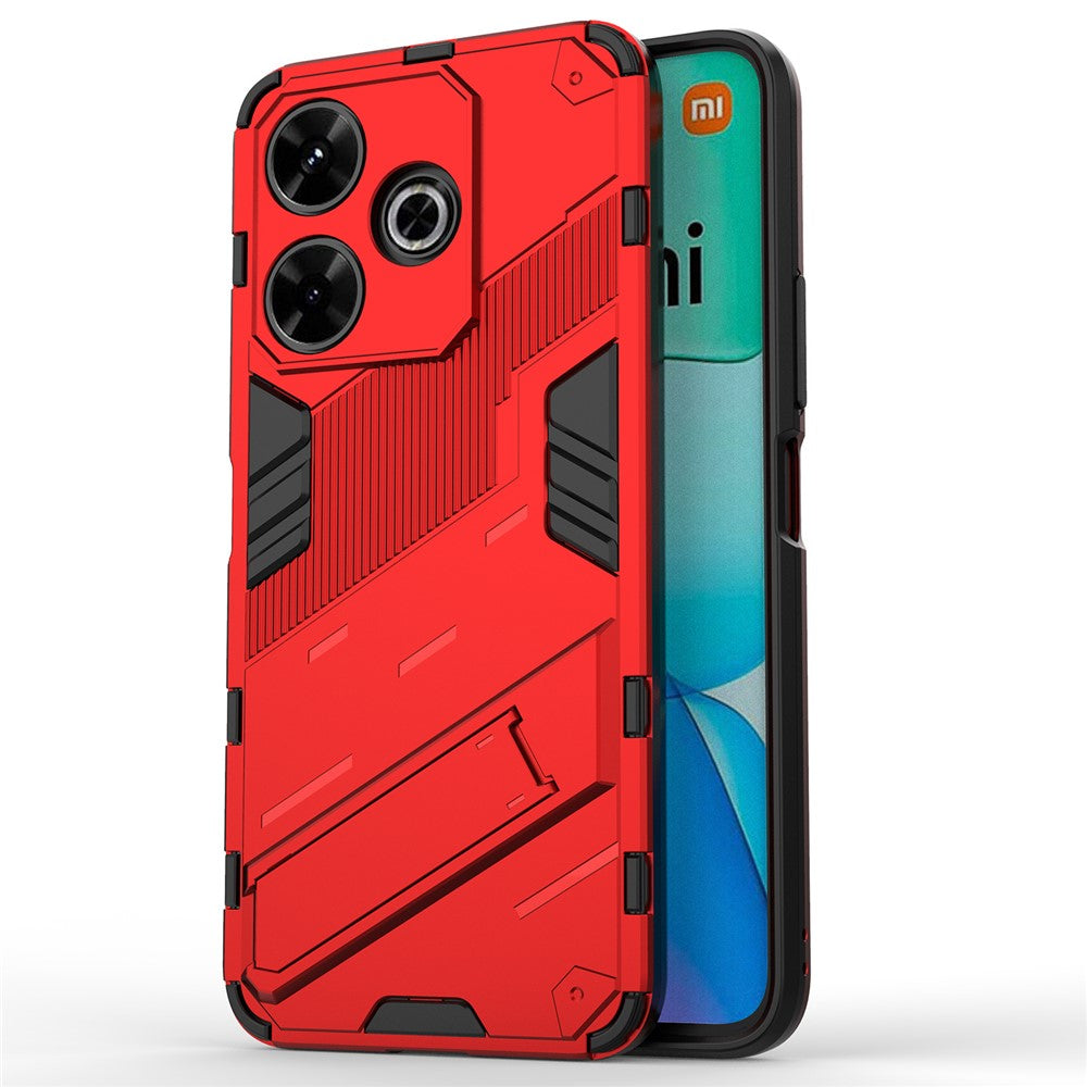 For Xiaomi Redmi 13 5G / 13 4G Case PC+TPU Shockproof Protective Phone Cover with Kickstand