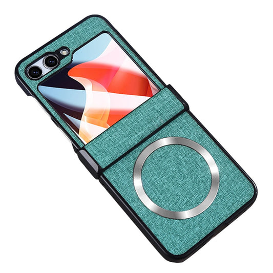 Galaxy Z Flip7 FE 5G / Galaxy Z Flip6 5G – Handyhülle aus Kunststoff, PU-Leder und gehärtetem Glas, mit Displayschutz