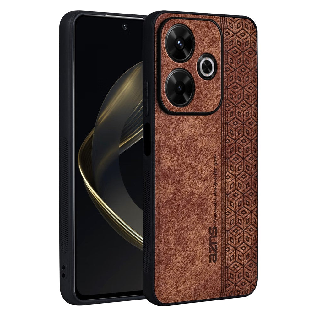 AZNS For Xiaomi Redmi 13 5G / 13 4G / Note 13R 5G Case Non-Slip Leather+TPU Phone Cover