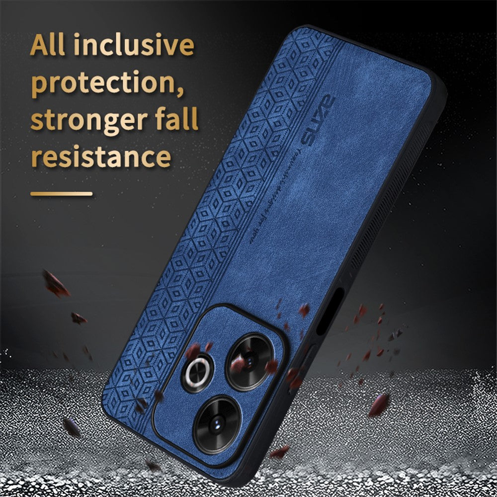 AZNS For Xiaomi Redmi 13 5G / 13 4G / Note 13R 5G Case Non-Slip Leather+TPU Phone Cover