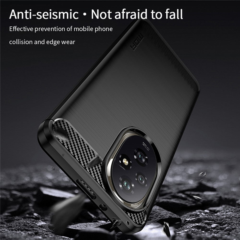 MOFI JK TPU Series-1 For Honor 200 5G Case Brushed TPU Phone Cover Carbon Fiber Texture
