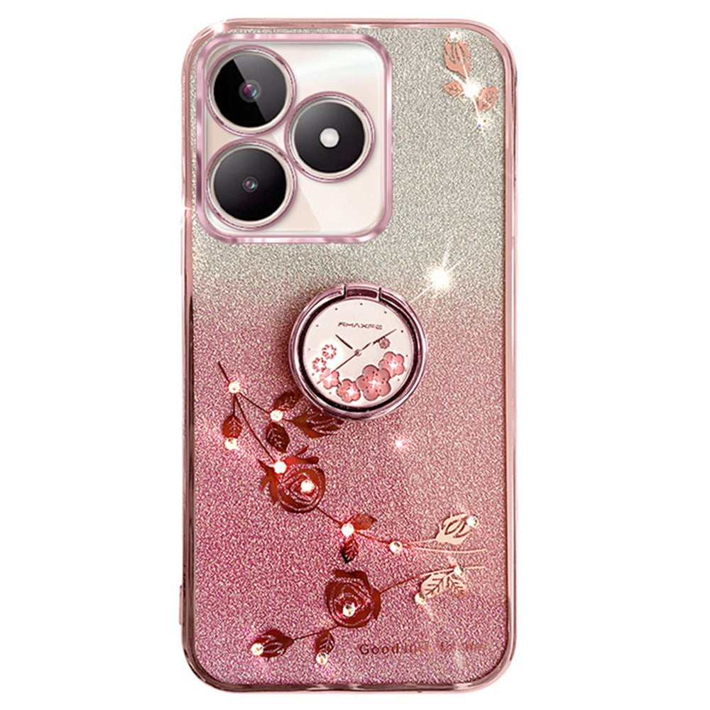 KADEM For Xiaomi Redmi 13 5G / 13 4G / Poco M6 4G Kickstand Case Rhinestone Soft TPU Phone Cover