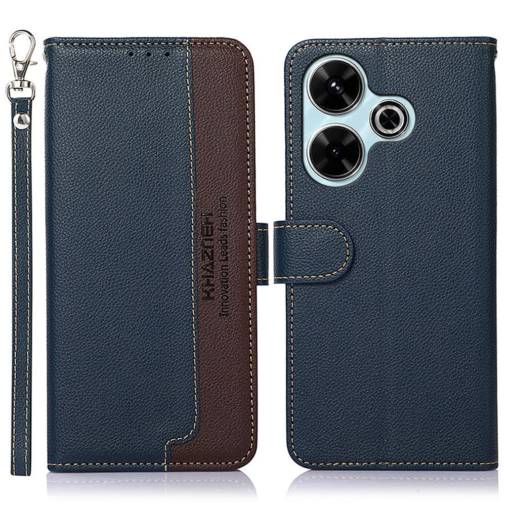 KHAZNEH For Xiaomi Redmi 13 5G / 13 4G Case Leather Phone Cover RFID Blocking
