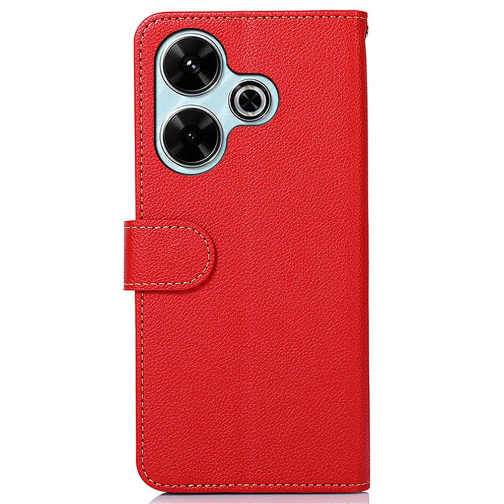 KHAZNEH For Xiaomi Redmi 13 5G / 13 4G Case Leather Phone Cover RFID Blocking