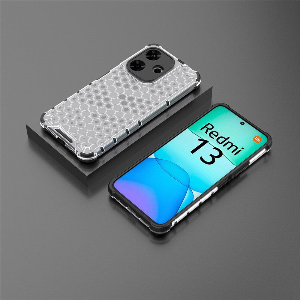 For Xiaomi Redmi 13 5G / 13 4G Case Honeycomb PC+TPU Hybrid Phone Cover