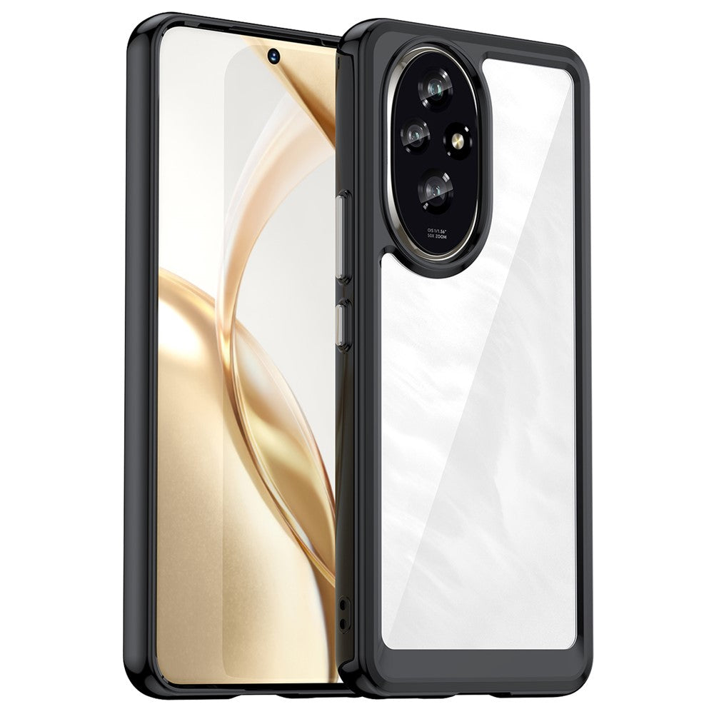 Honor 200 5G Transparente Handyhülle – Stoßfeste Rückseite, aus TPU & Acryl