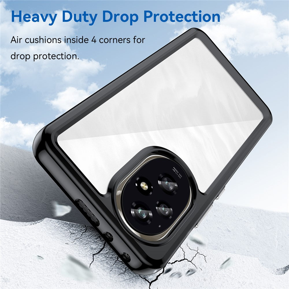 Honor 200 5G Transparente Handyhülle – Stoßfeste Rückseite, aus TPU & Acryl