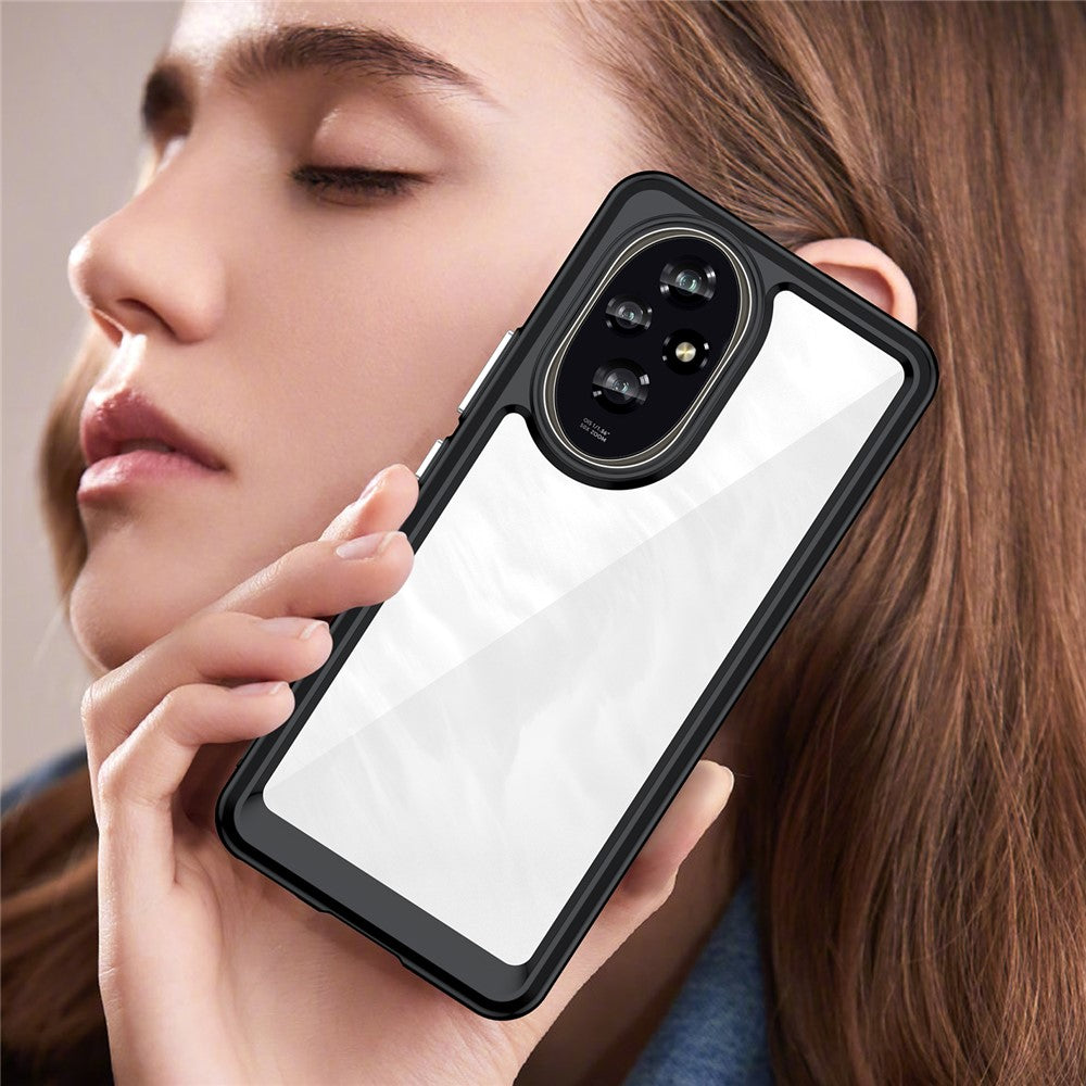 Honor 200 5G Transparente Handyhülle – Stoßfeste Rückseite, aus TPU & Acryl