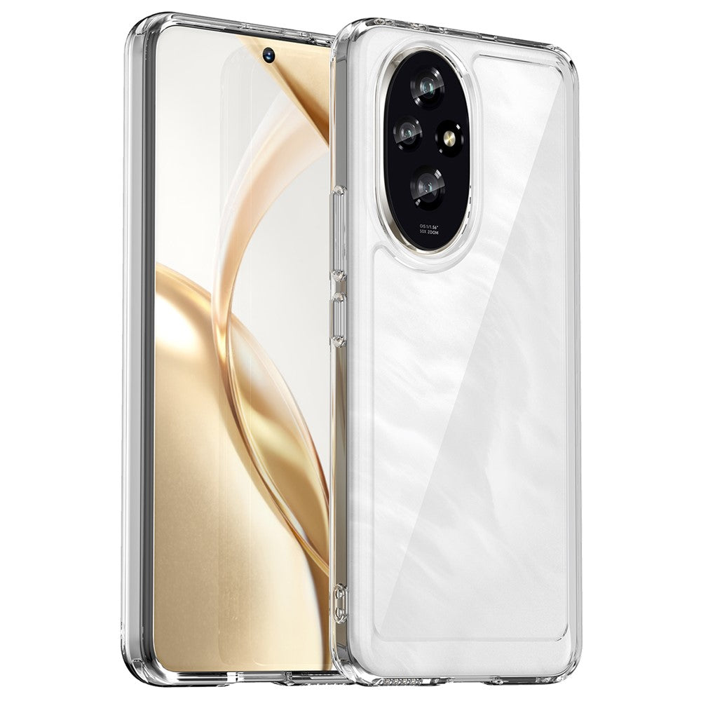 Honor 200 5G Transparente Handyhülle – Stoßfeste Rückseite, aus TPU & Acryl