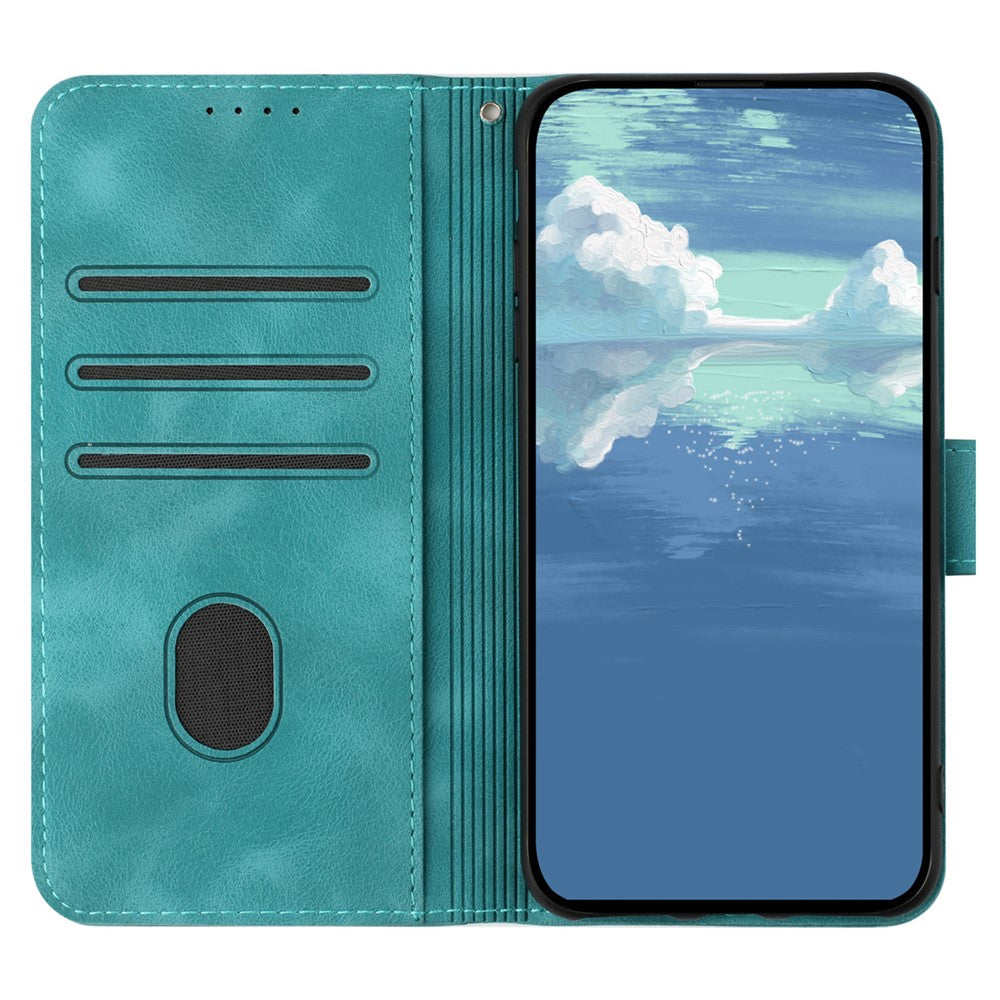 YX0040 For Honor 200 Lite Case with Wrist Strap Geometry Pattern Leather Phone Cover