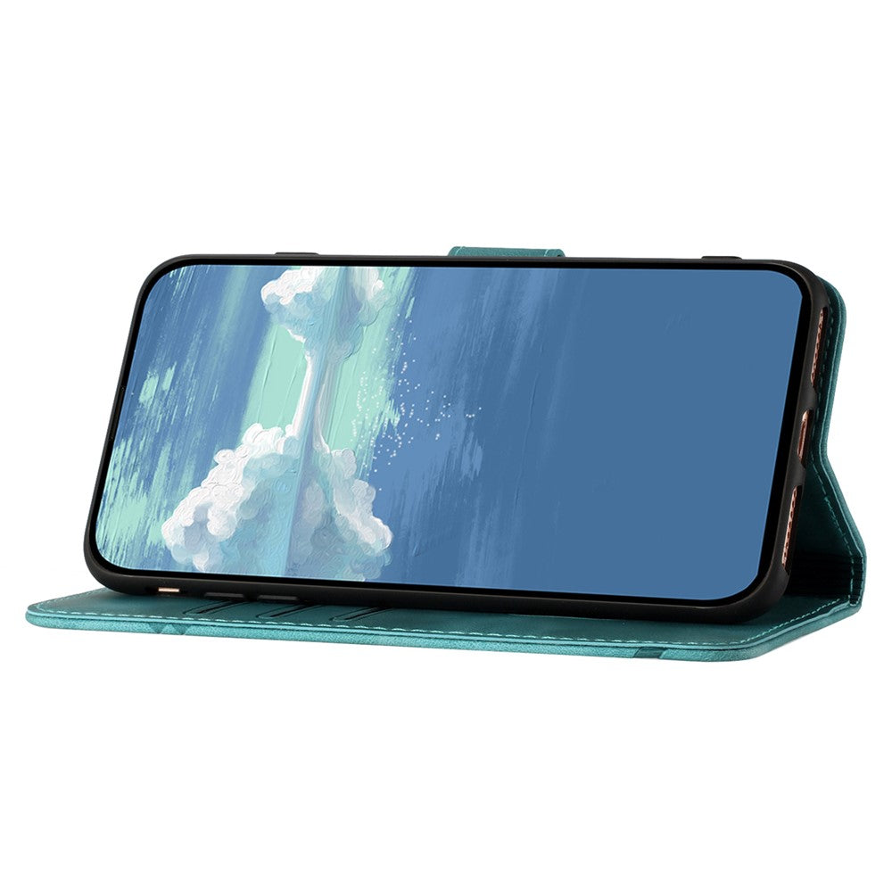 YX0040 For Honor 200 Lite Case with Wrist Strap Geometry Pattern Leather Phone Cover