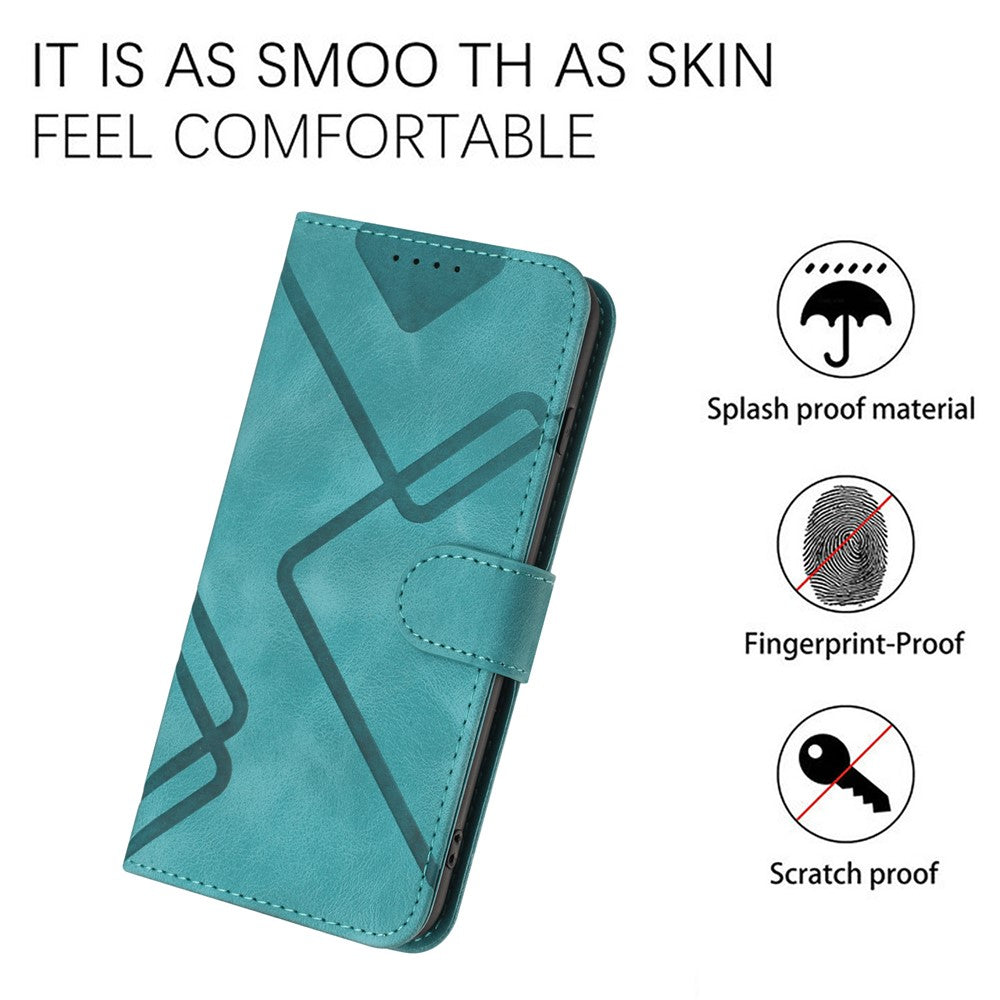 YX0040 For Honor 200 Lite Case with Wrist Strap Geometry Pattern Leather Phone Cover