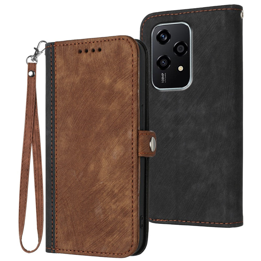 YX0020 For Honor 200 Lite Case Dual Magnetic Clasps Leather Phone Cover