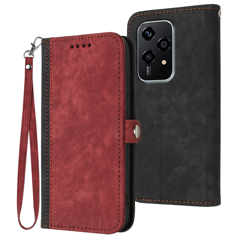 YX0020 For Honor 200 Lite Case Dual Magnetic Clasps Leather Phone Cover