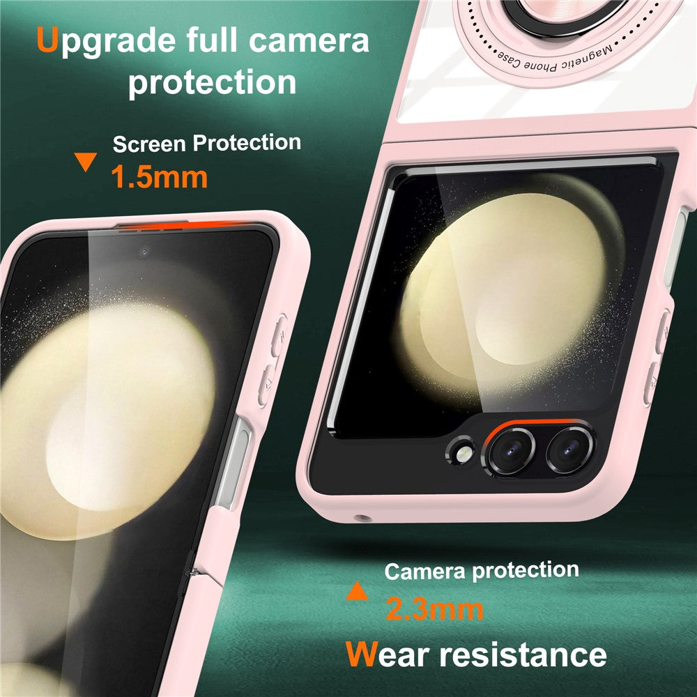 Galaxy Z Flip5 5G Magnetische Hülle – Kratzfest, stoßfest & mit Ständer