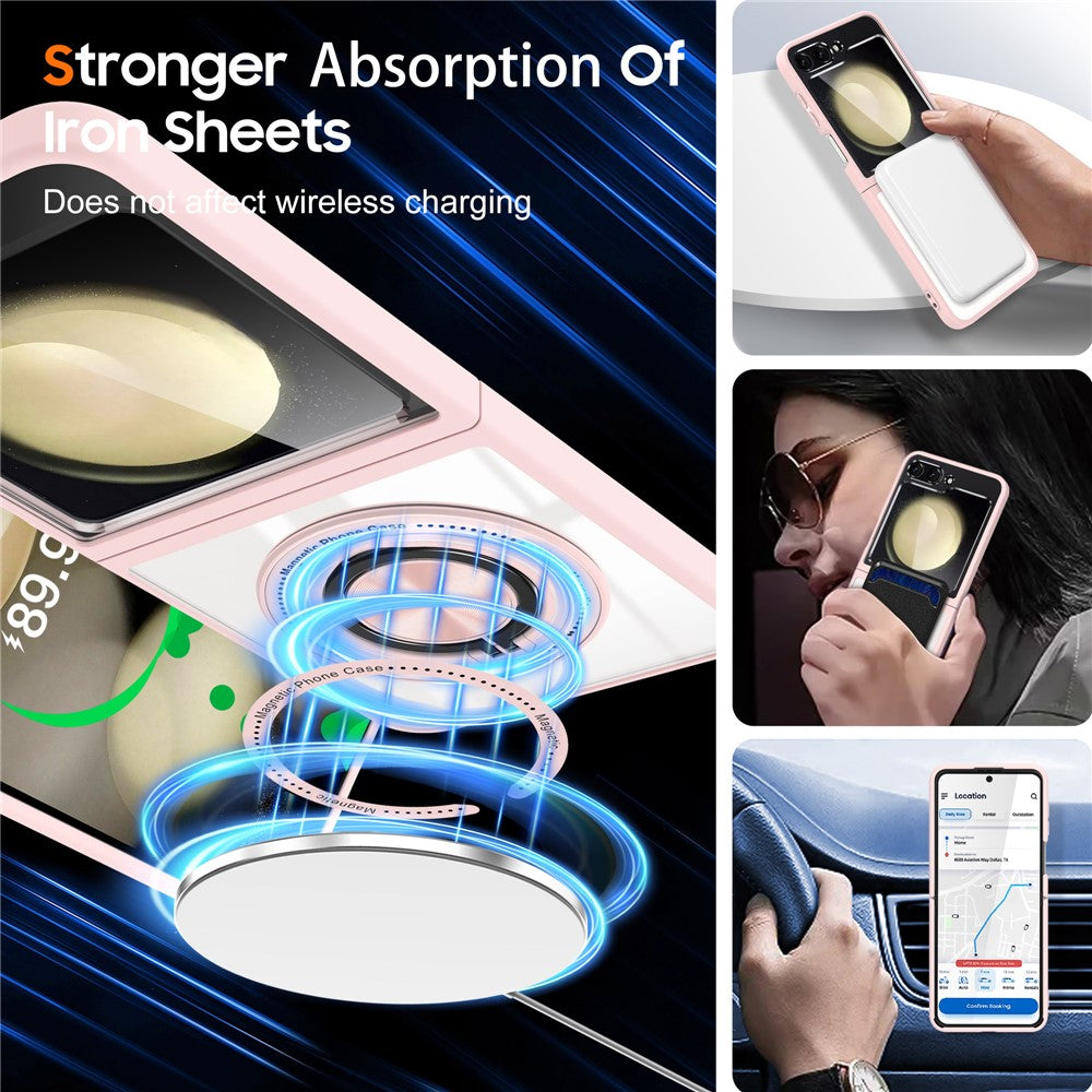 Galaxy Z Flip5 5G Magnetische Hülle – Kratzfest, stoßfest & mit Ständer