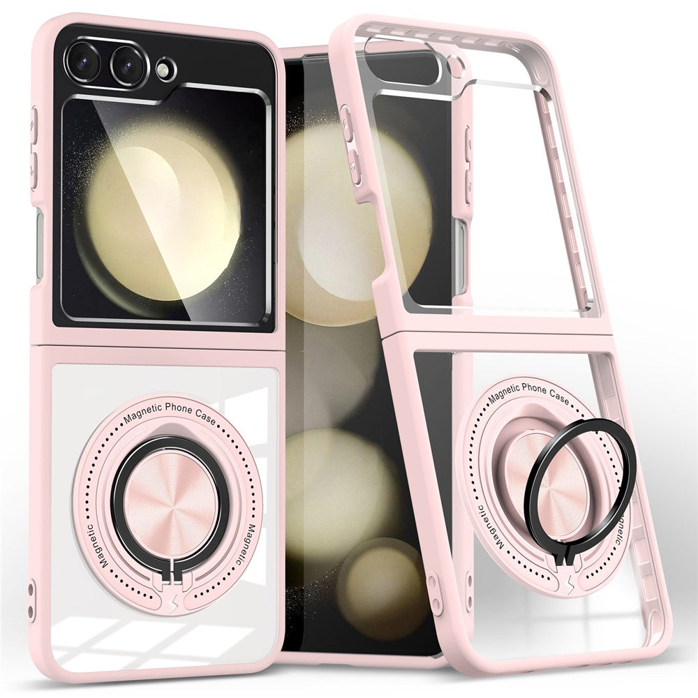 Galaxy Z Flip7 FE 5G / Z Flip6 5G Magnetische Hülle – Kratzfest, stoßfest & mit Ständer