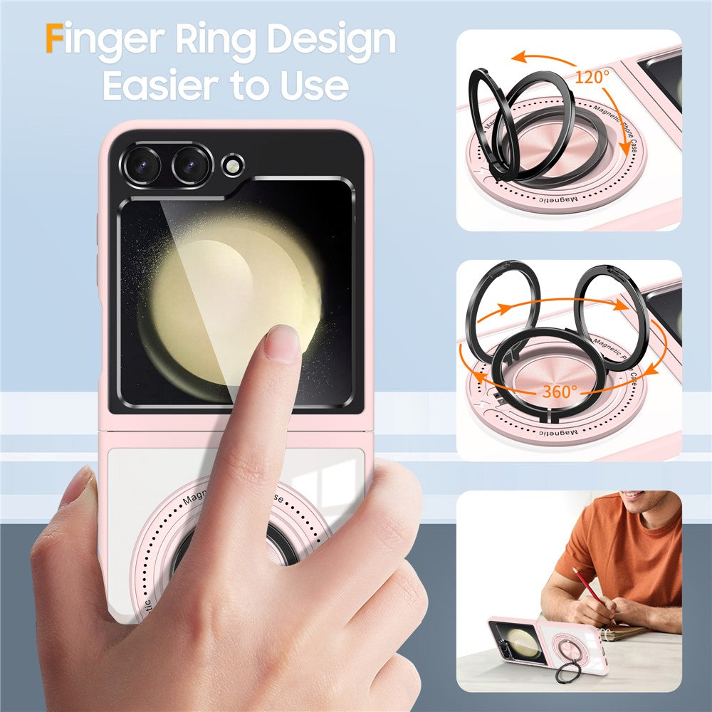 Galaxy Z Flip7 FE 5G / Z Flip6 5G Magnetische Hülle – Kratzfest, stoßfest & mit Ständer