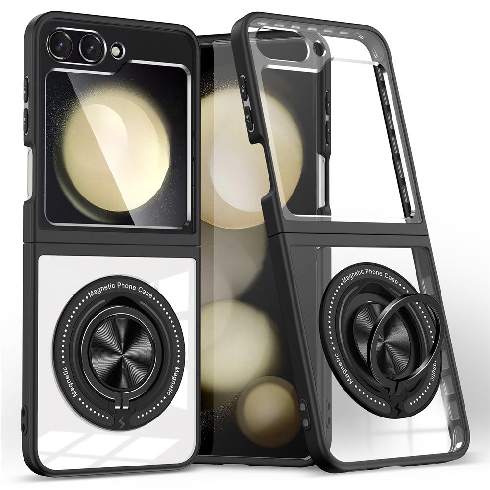 Galaxy Z Flip7 FE 5G / Z Flip6 5G Magnetische Hülle – Kratzfest, stoßfest & mit Ständer