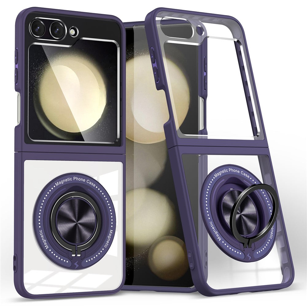 Galaxy Z Flip7 FE 5G / Z Flip6 5G Magnetische Hülle – Kratzfest, stoßfest & mit Ständer