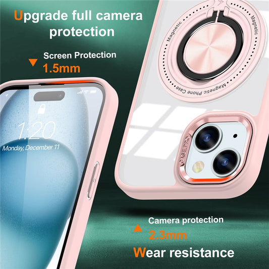 iPhone 15 Magnetische Hülle – Kratzfest, stoßfest & mit Ständer