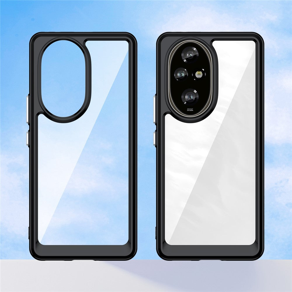 Honor 200 Pro 5G Transparente Handyhülle – Stoßfeste Rückseite, aus TPU & Acryl