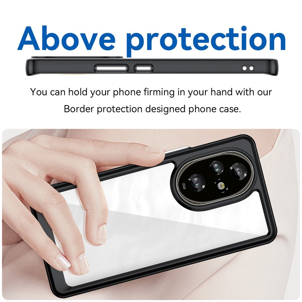 Honor 200 Pro 5G Transparente Handyhülle – Stoßfeste Rückseite, aus TPU & Acryl