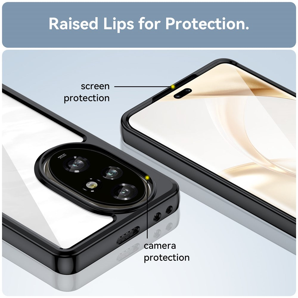 Honor 200 Pro 5G Transparente Handyhülle – Stoßfeste Rückseite, aus TPU & Acryl
