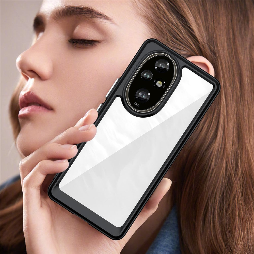 Honor 200 Pro 5G Transparente Handyhülle – Stoßfeste Rückseite, aus TPU & Acryl