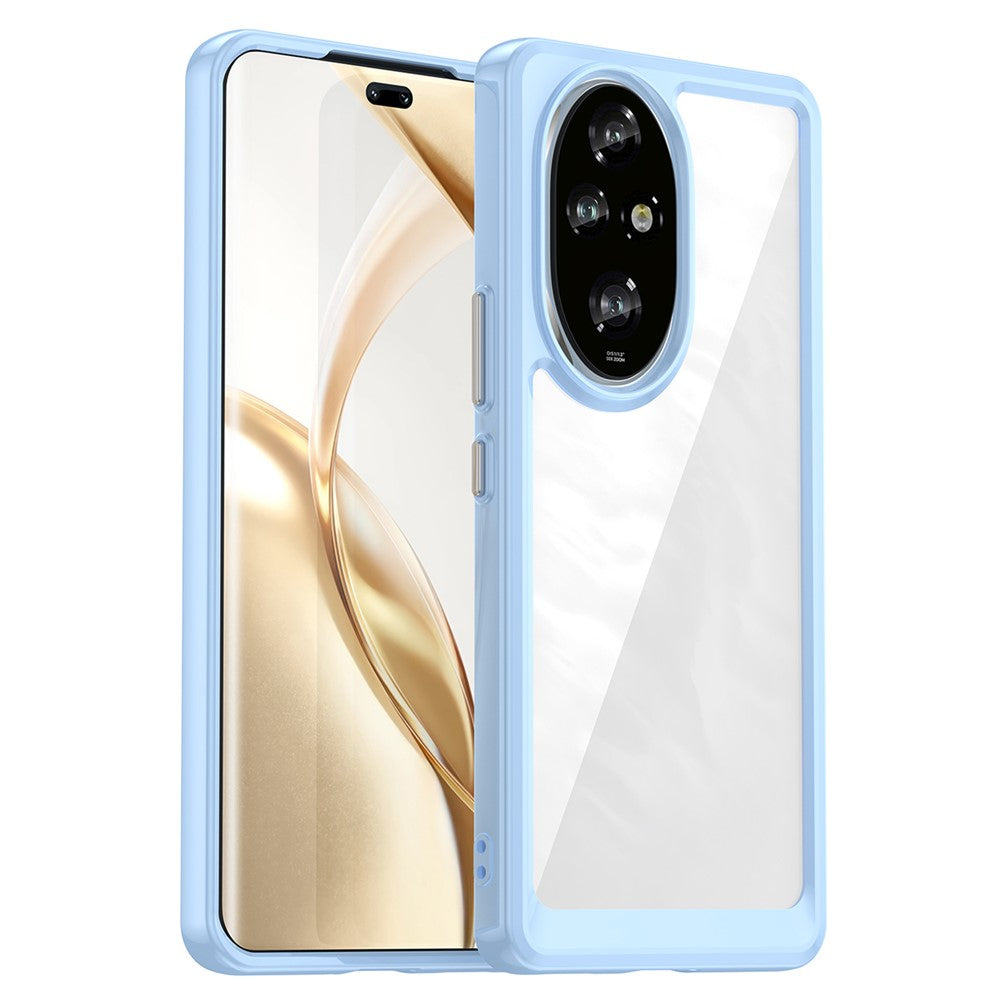 Honor 200 Pro 5G Transparente Handyhülle – Stoßfeste Rückseite, aus TPU & Acryl