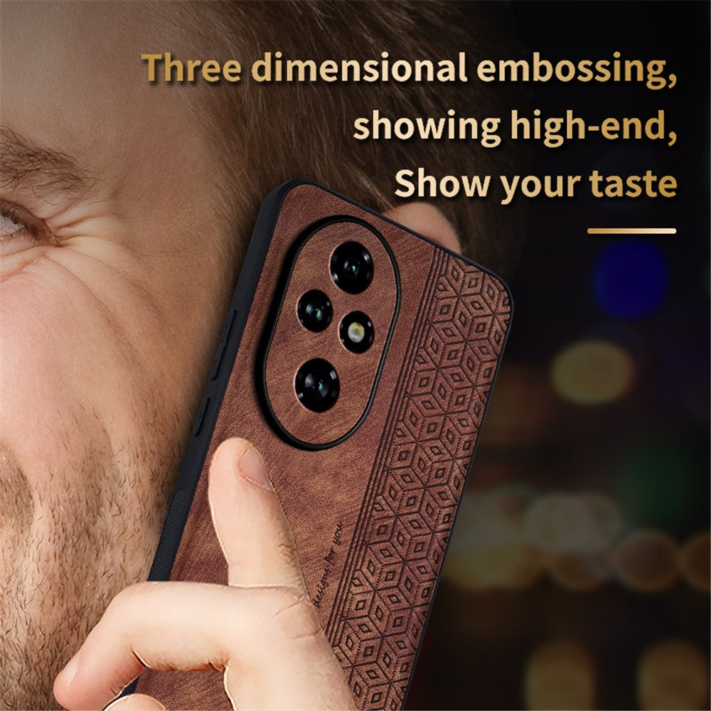 AZNS For Honor 200 Pro 5G Case Anti-Drop PU+TPU Phone Cover