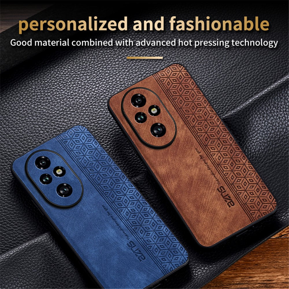 AZNS For Honor 200 Pro 5G Case Anti-Drop PU+TPU Phone Cover