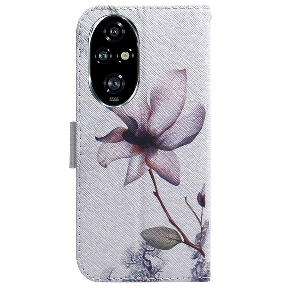For Honor 200 Pro 5G Wallet Phone Case Pattern Print Anti-Drop PU Leather Flip Cover