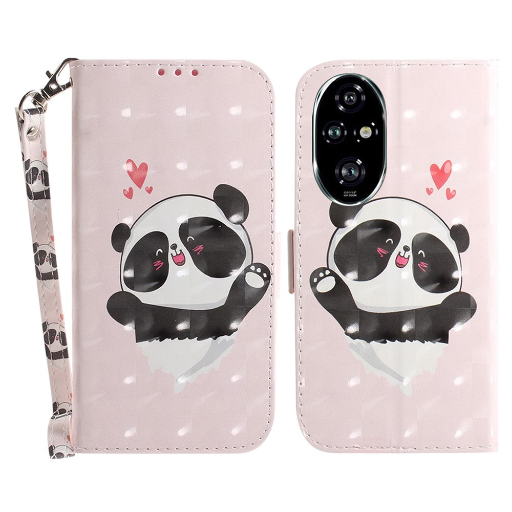 For Honor 200 Pro 5G Case Pattern Print PU Leather Wallet Phone Cover