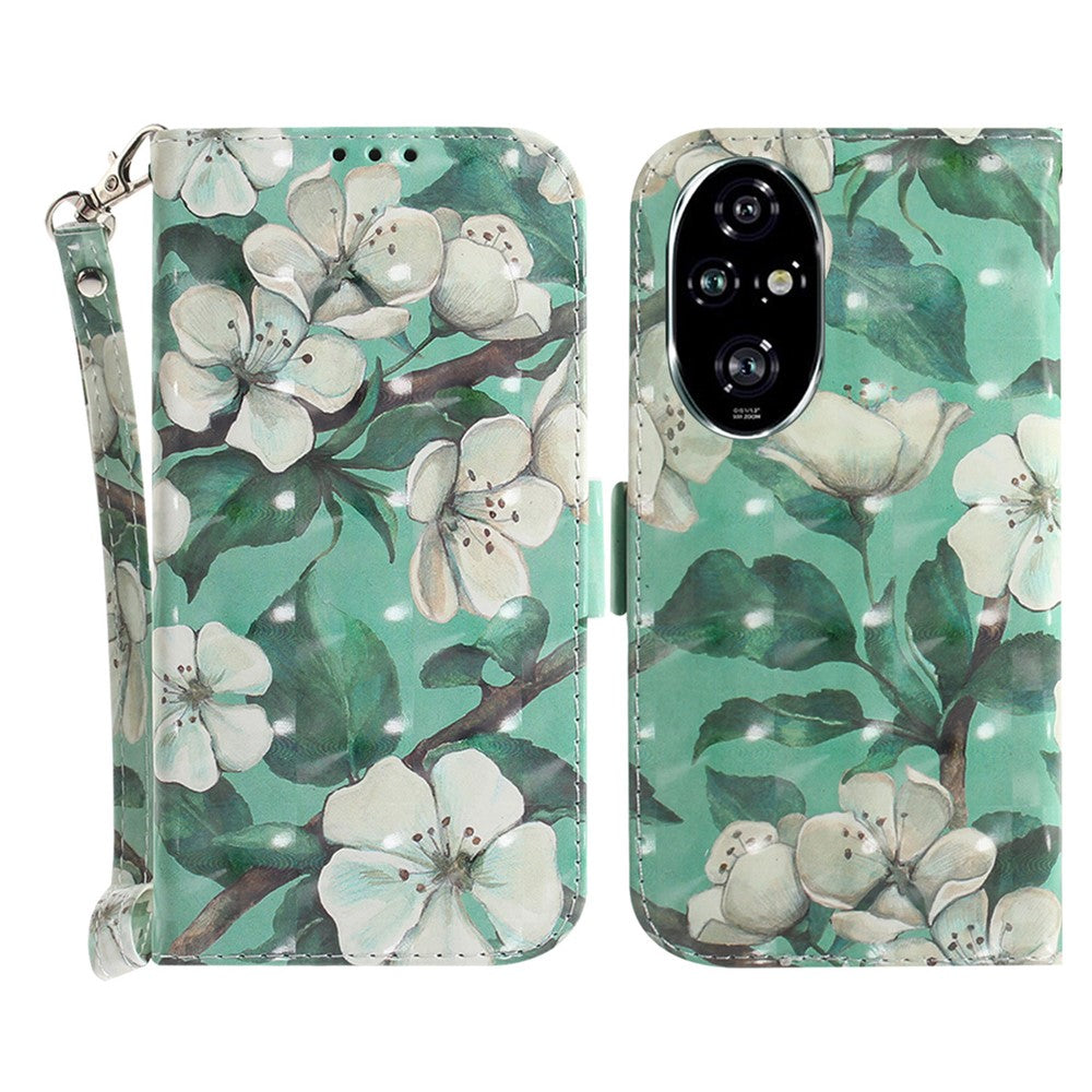 For Honor 200 Pro 5G Case Pattern Print PU Leather Wallet Phone Cover