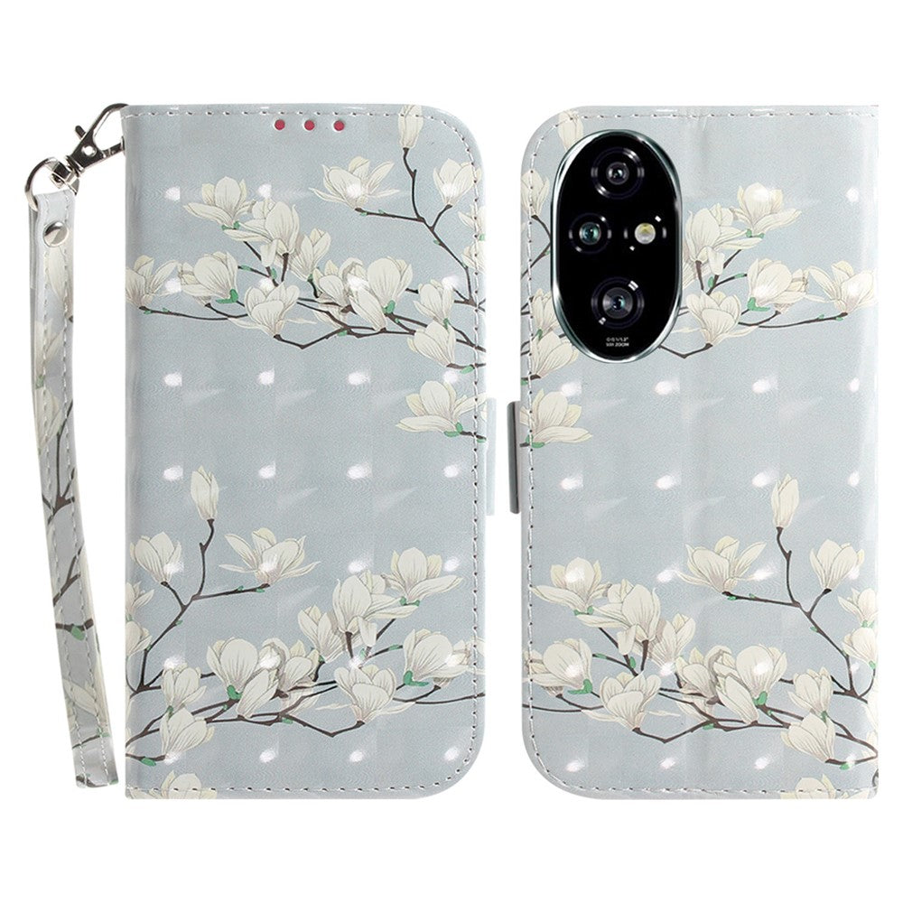 For Honor 200 Pro 5G Case Pattern Print PU Leather Wallet Phone Cover