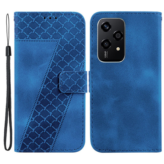 Honor 200 Lite Handyhülle – Hüllenmuster-Aufdruck-Leder-Standfunktion- mit Geldbörse
