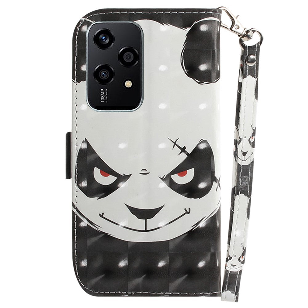 For Honor 200 Lite Stand Case Pattern Print PU Leather Wallet Phone Cover