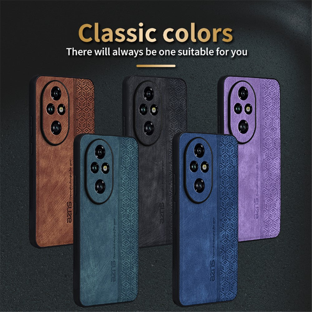 AZNS For Honor 200 5G Shockproof Case Anti-Drop PU+TPU Phone Cover