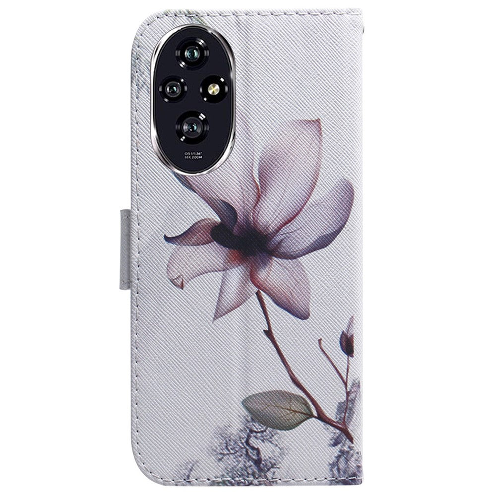 For Honor 200 5G Wallet Phone Case Pattern Print Anti-Drop PU Leather Flip Stand Cover