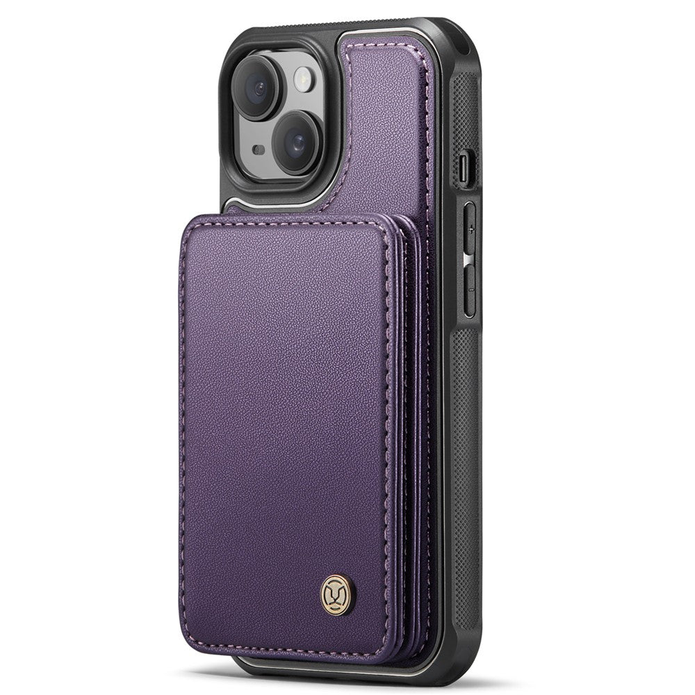 iPhone 15 Leder-Handyhülle – Mit abnehmbarer magnetische Kartentasche