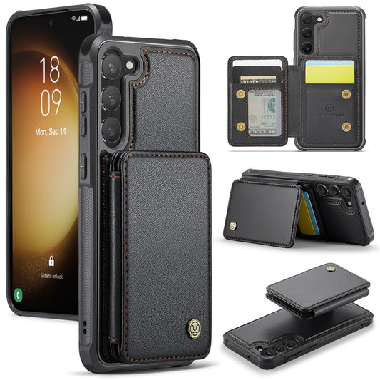 Galaxy S23 Plus Leder-Handyhülle – Mit abnehmbarer magnetische Kartentasche