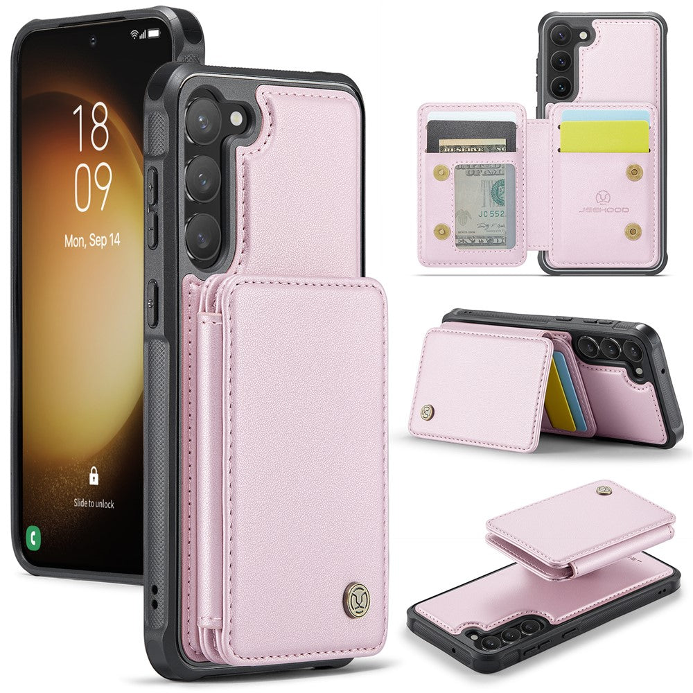 Galaxy S23 Plus Leder-Handyhülle – Mit abnehmbarer magnetische Kartentasche