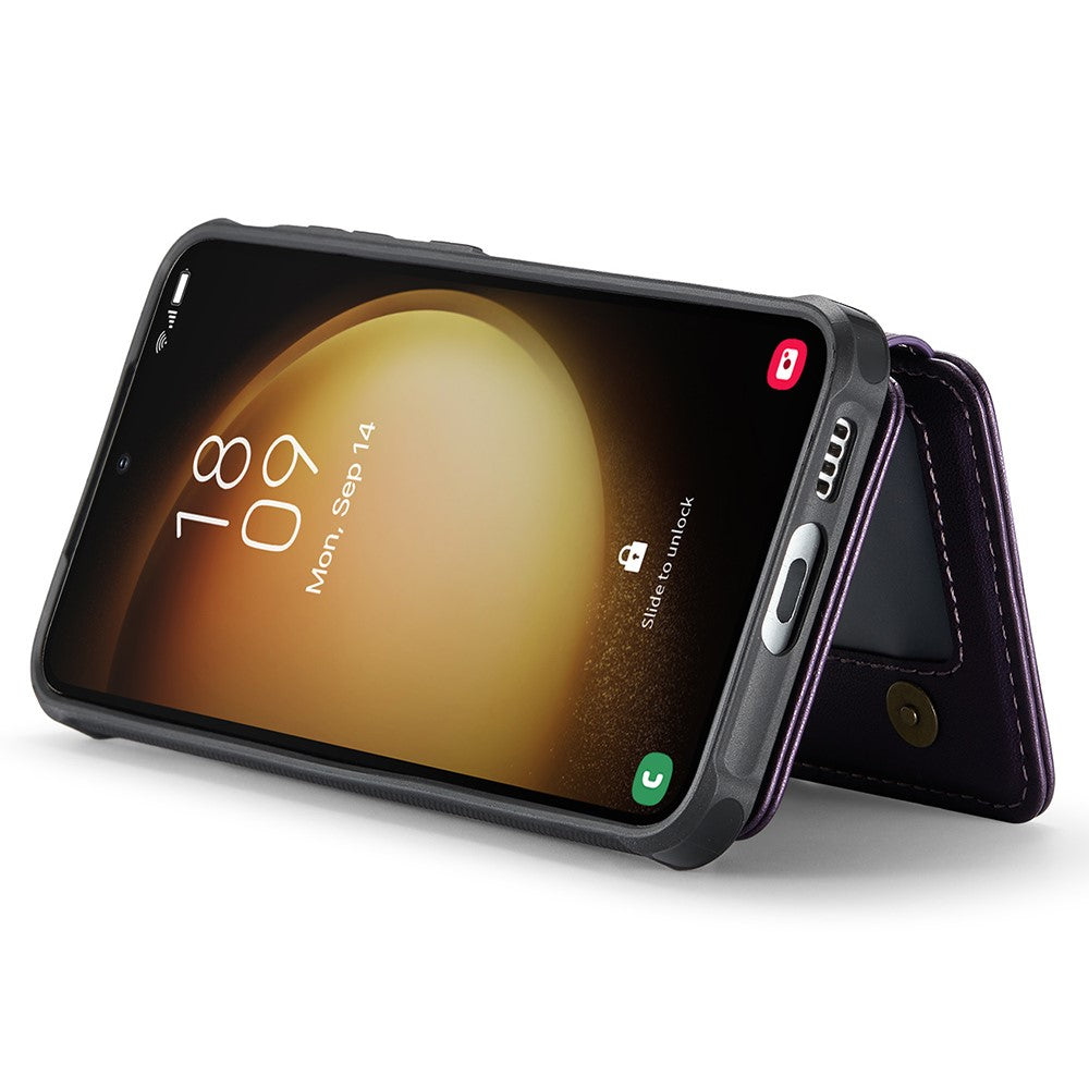 Galaxy S23 Plus Leder-Handyhülle – Mit abnehmbarer magnetische Kartentasche