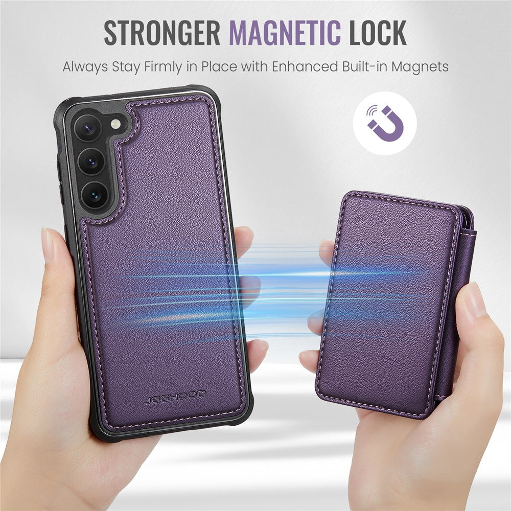 Galaxy S23 Plus Leder-Handyhülle – Mit abnehmbarer magnetische Kartentasche
