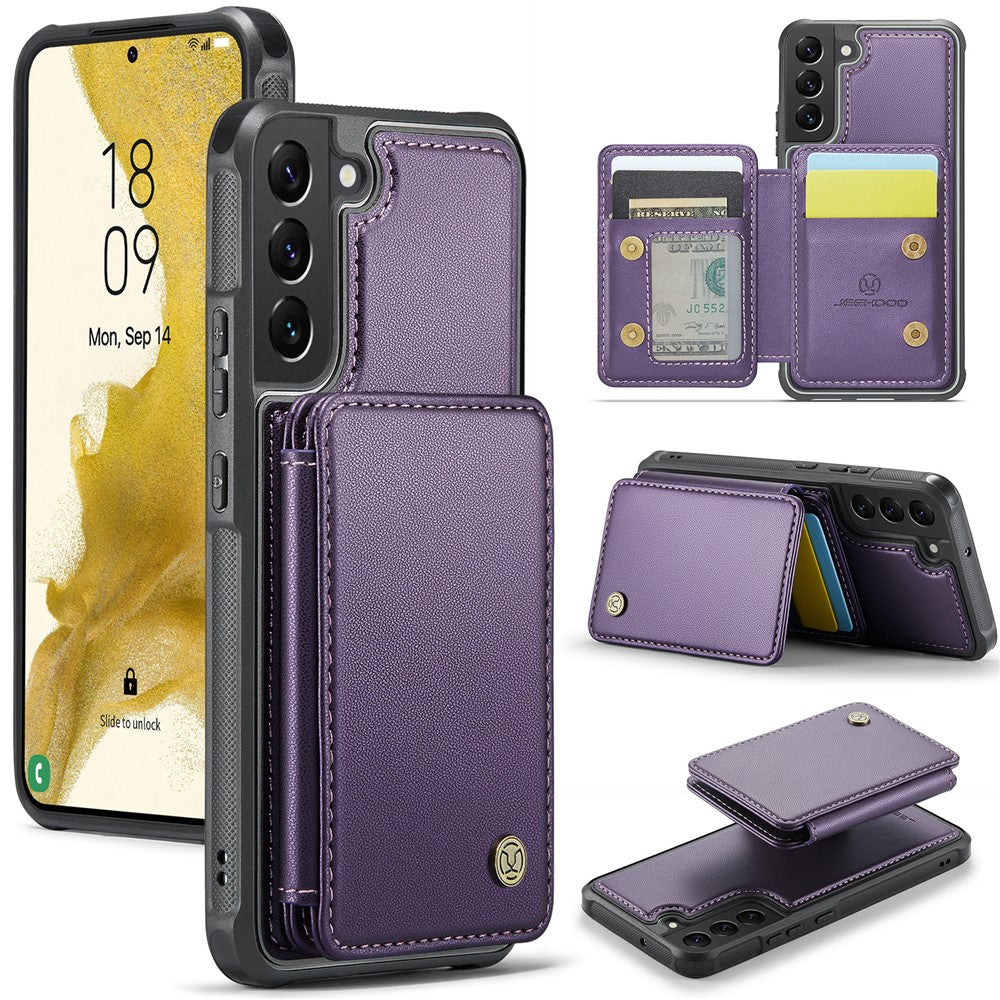 Galaxy S22 Plus 5G Leder-Handyhülle – Mit abnehmbarer magnetische Kartentasche