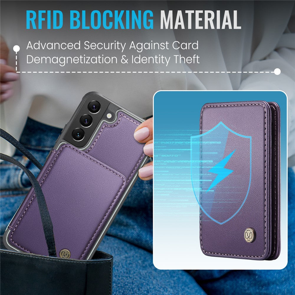 Galaxy S22 Plus 5G Leder-Handyhülle – Mit abnehmbarer magnetische Kartentasche