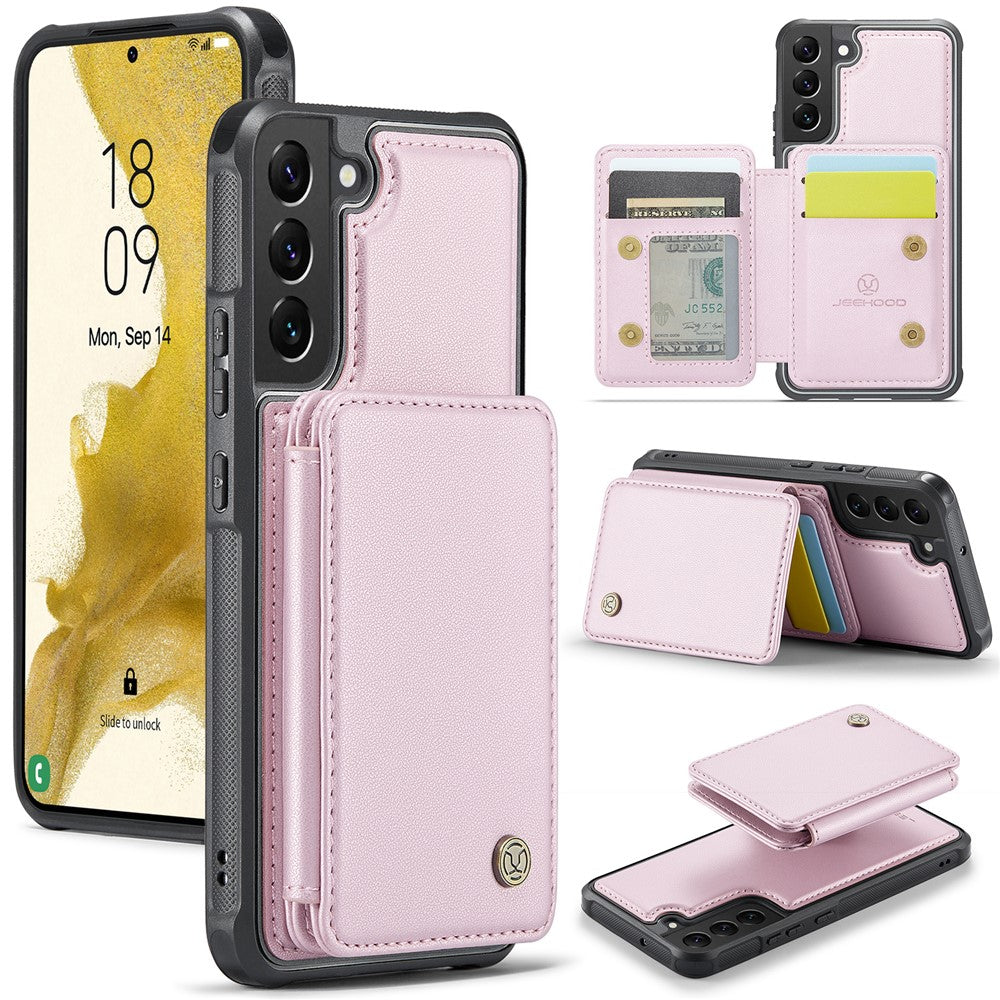 Galaxy S22 5G Leder-Handyhülle – Mit abnehmbarer magnetische Kartentasche