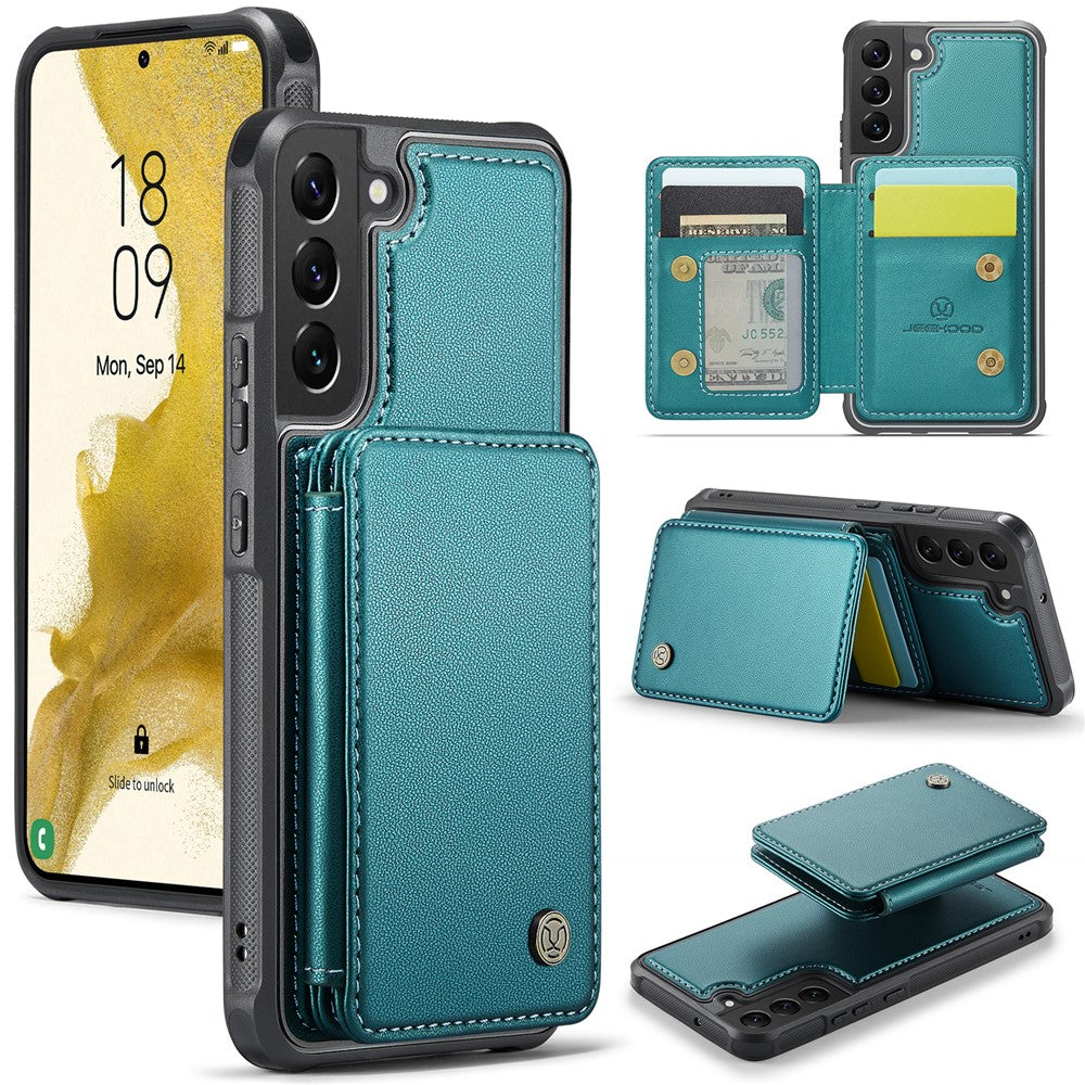 Galaxy S22 5G Leder-Handyhülle – Mit abnehmbarer magnetische Kartentasche
