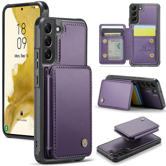 Galaxy S22 5G Leder-Handyhülle – Mit abnehmbarer magnetische Kartentasche